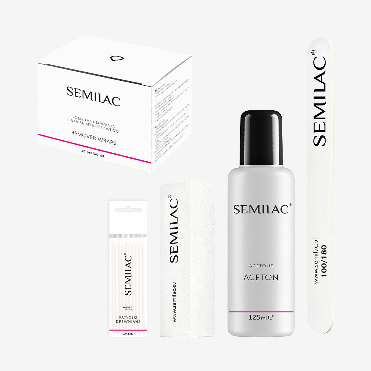 GELPOLISH AFTAGNINGS KIT-Salon Udstyr-Semilac-NR Kosmetik